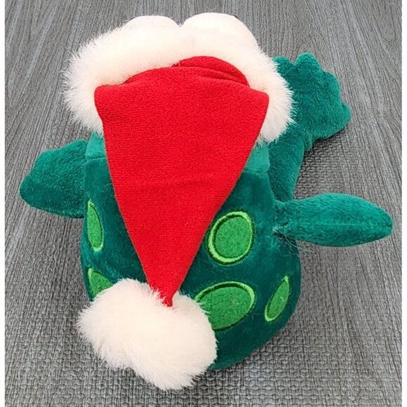 Vintage House of Lloyd Mr Toad Jangles Frog Green Plush Stuffed Animal Christmas - Picture 3 of 6